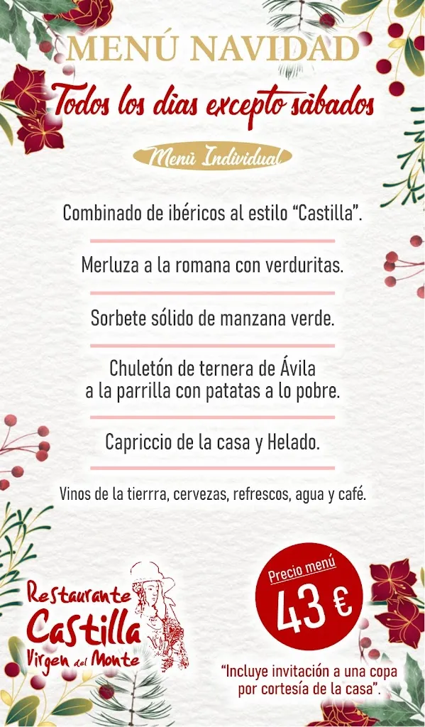 Menu_RESTAURANTE CASTILLA VIRGEN DEL MONTE_Bolaños de Calatrava_image_1