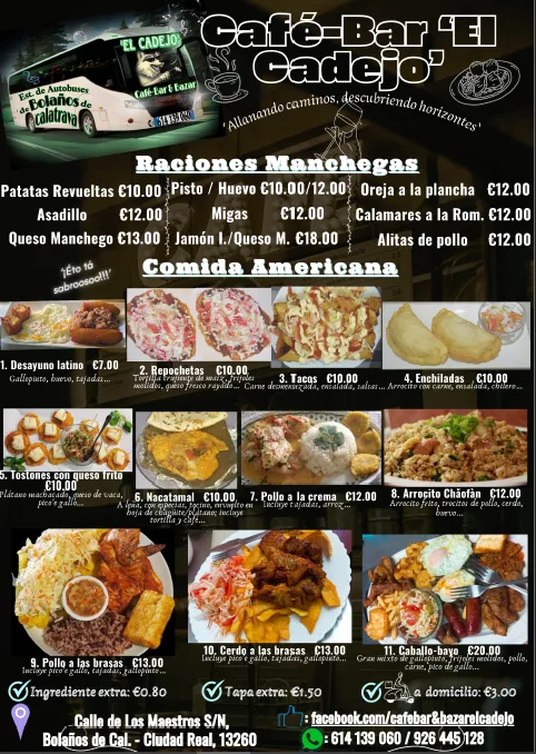 Menu_Café-Bar & Bazar 'El Cadejo'_Bolaños de Calatrava_image_4