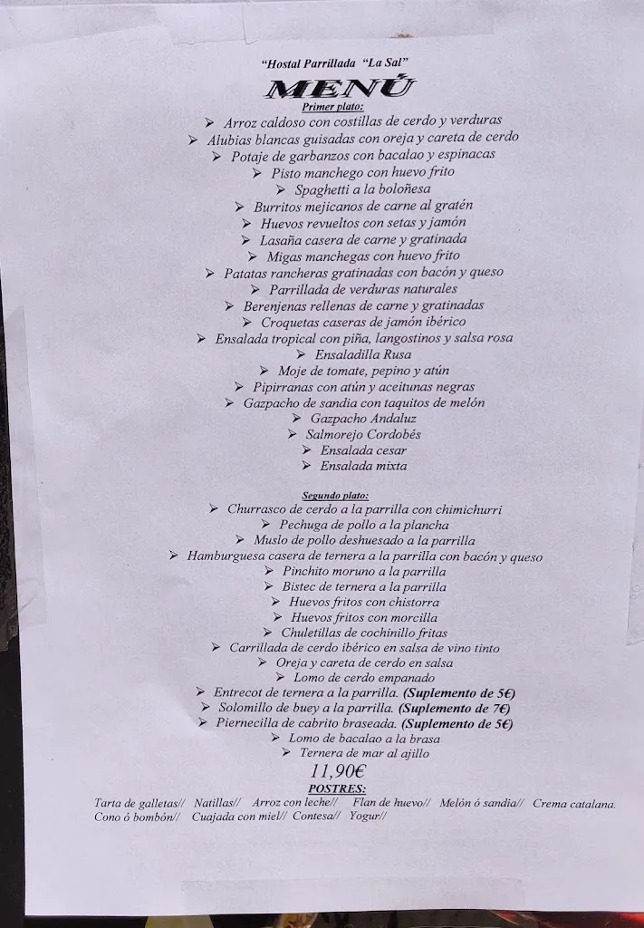 Menu_Parrillada La Sal_Argamasilla de Calatrava_image_4