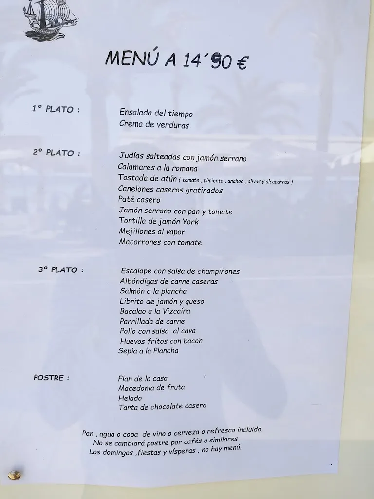 Menü_Restaurante El Barco_Vinaròs_Bild_1