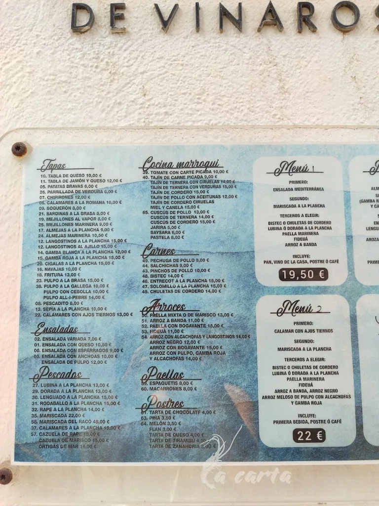 Menu_Restaurante Lo Racó de Vinaròs_Vinaròs_image_1