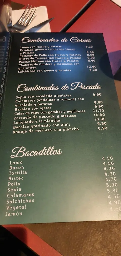 Menu_Bar Restaurant La Mossegada_Vinaròs_image_1