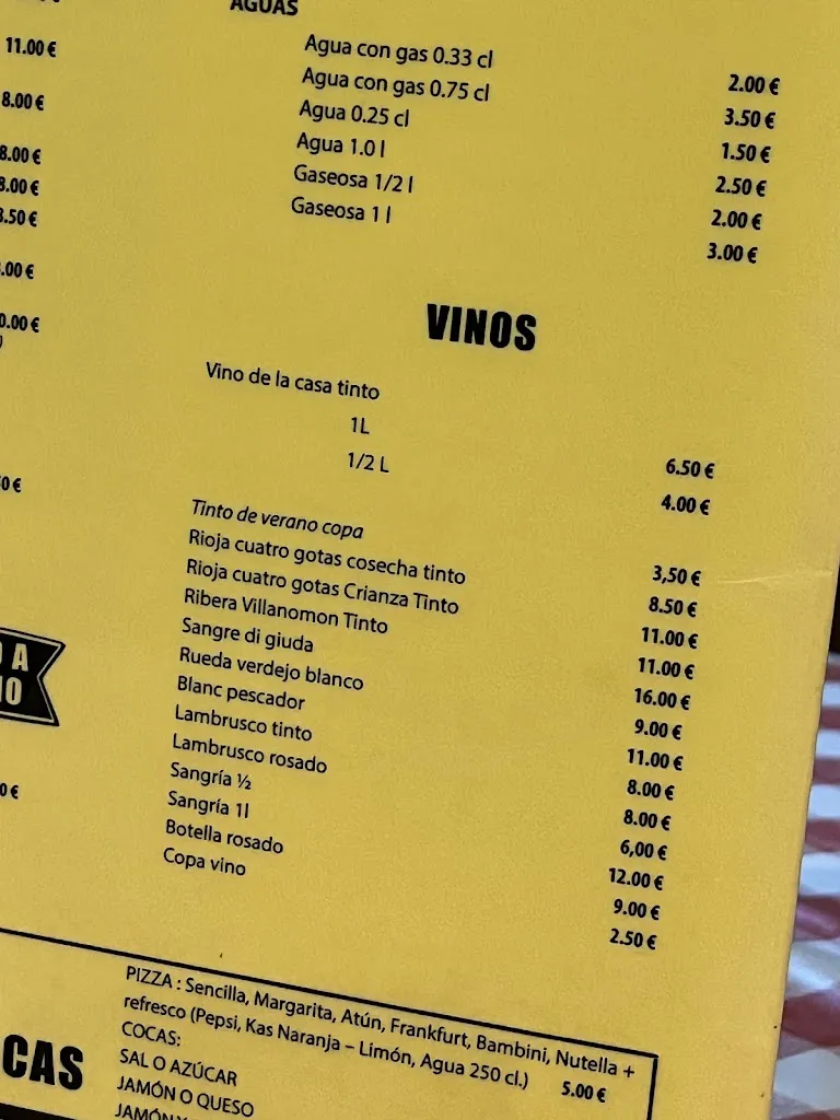 Menu_Pizzeria Restaurante Mistral | Vinaròs_Vinaròs_image_1