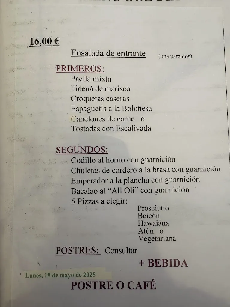 Menu_Pizzería Restaurante Voramar-Tres Reyes_Vinaròs_image_1