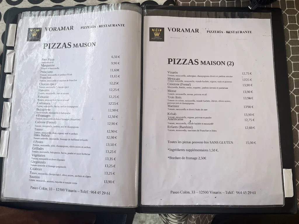 Menu_Pizzería Restaurante Voramar-Tres Reyes_Vinaròs_image_2