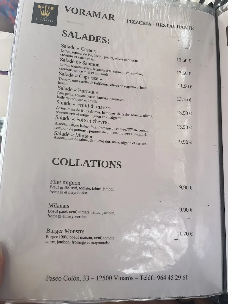 Menu_Pizzería Restaurante Voramar-Tres Reyes_Vinaròs_image_4