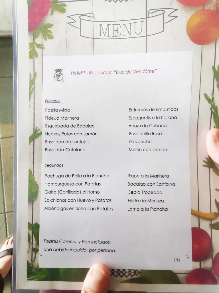 Menu_Duc De Vendôme Restaurant | restaurants in Vinaròs_Vinaròs_image_4