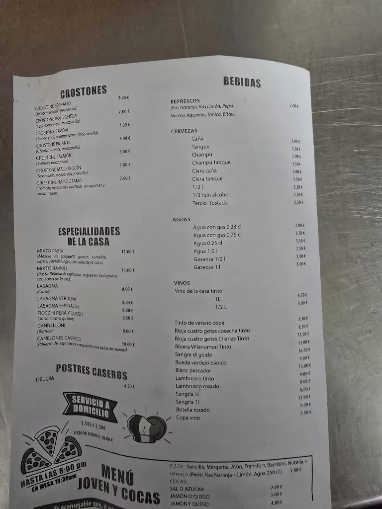 Menu_PIZZERIA ITALIANA VINYA D'ALOS_Vinaròs_image_1