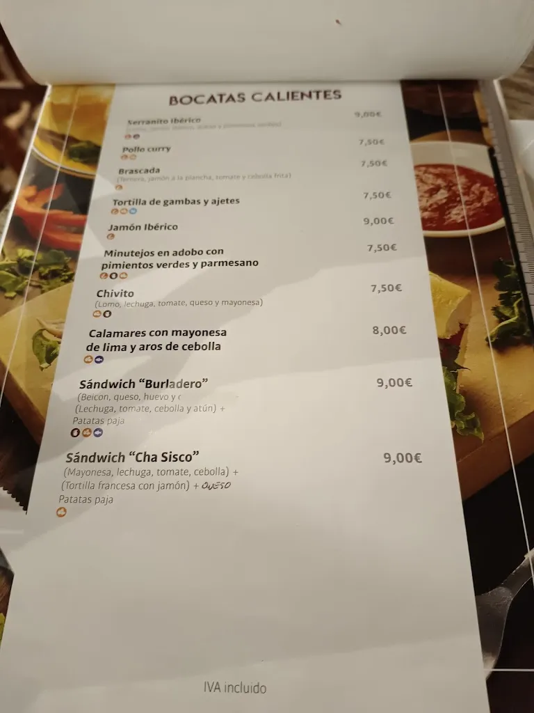 Menü_Burladero de Cha Sisco_Vinaròs_Bild_4