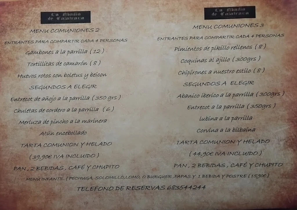 Menu_Restaurante La Abadia de calatrava_Cañada de Calatrava_image_3