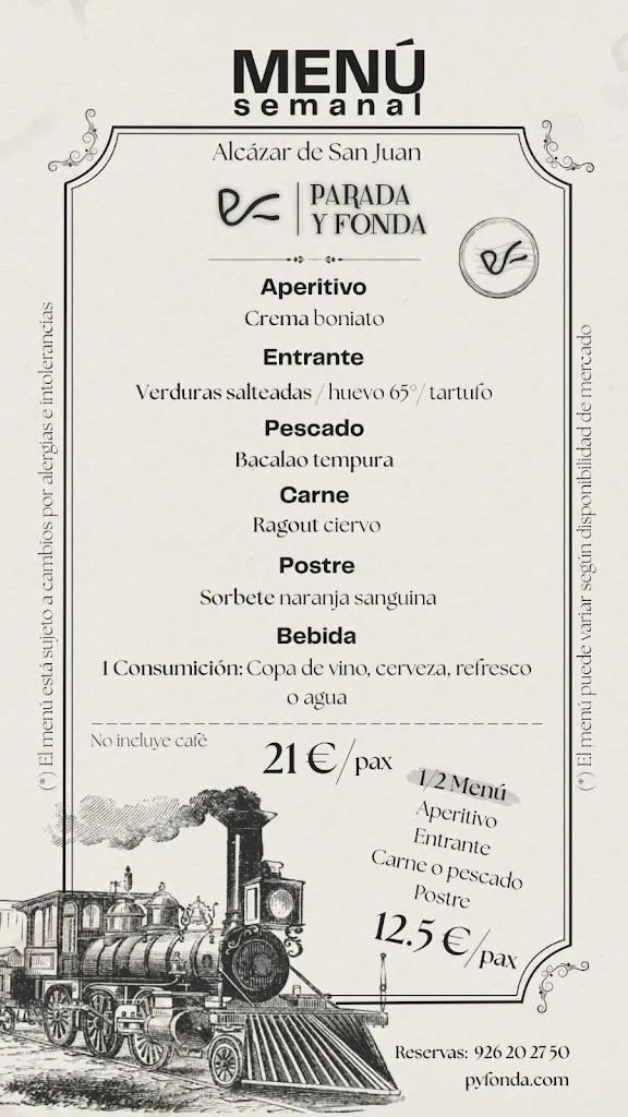 Menu_Restaurante Parada y Fonda - Alcázar de San Juan_Alcázar de San Juan_image_1