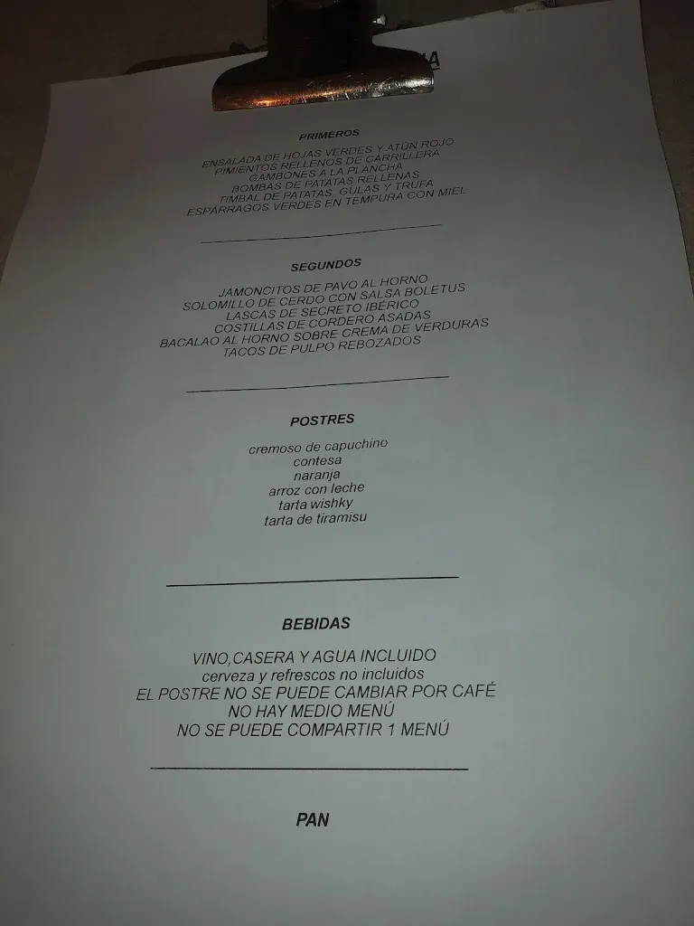 Menu_Restaurante La Rantana_Alcázar de San Juan_image_1