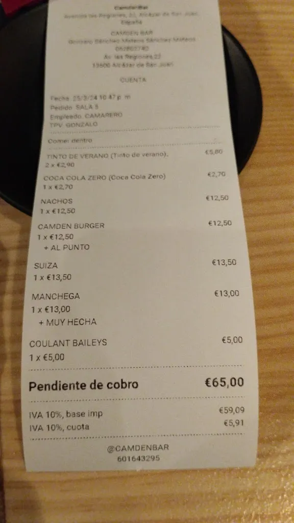 Menu_Camden Bar_Alcázar de San Juan_image_4