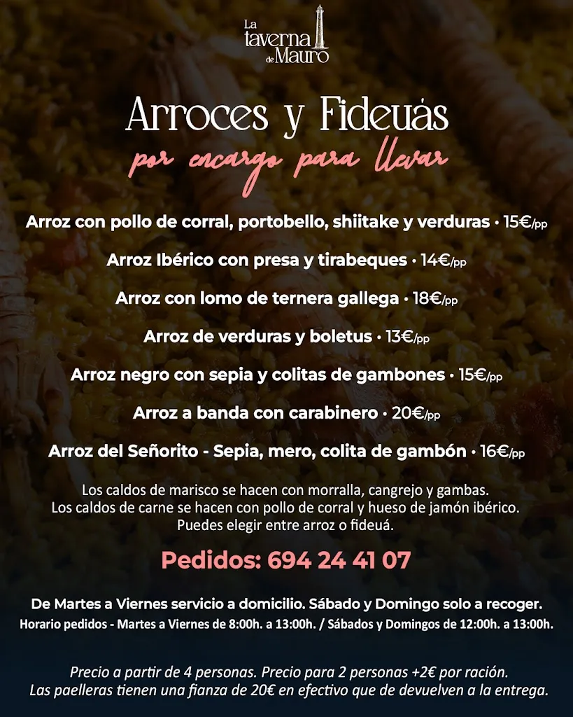 Menu_La Taverna de Mauro_Alcázar de San Juan_image_1