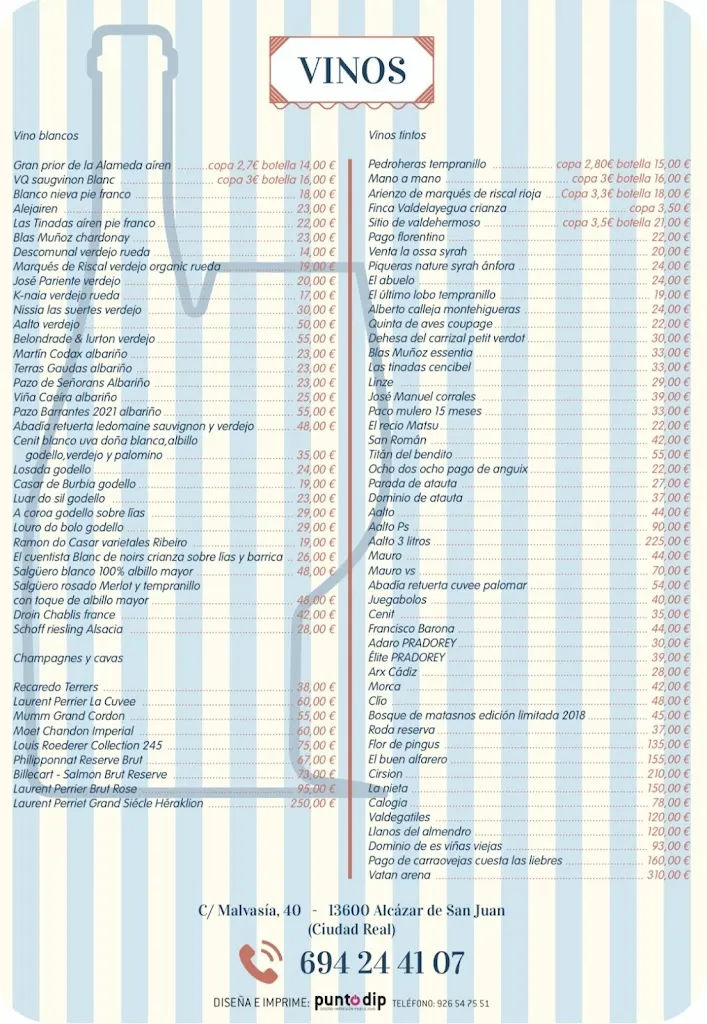 Menu_La Taverna de Mauro_Alcázar de San Juan_image_2