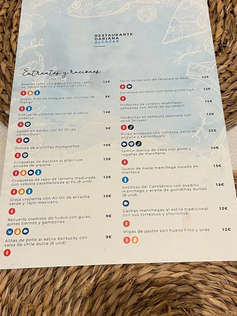 Menü_Restaurante Dariana Alcázar_Alcázar de San Juan_Bild_1