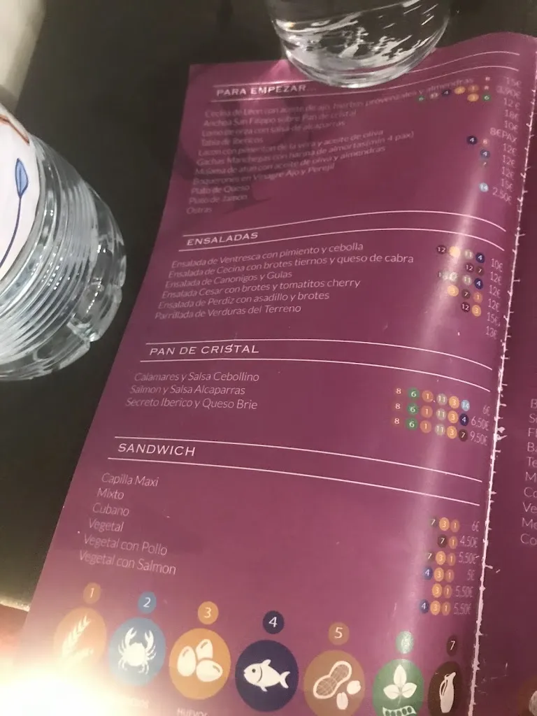 Menu_La Capilla de Palacio_Alcázar de San Juan_image_2