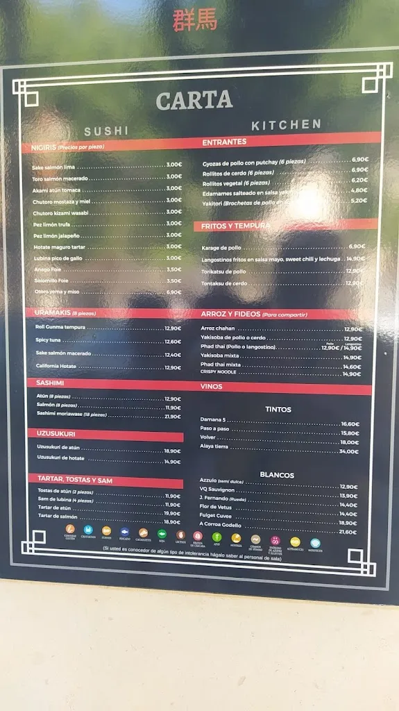 Menu_Restaurante Gunma Sushibar & Kitchen_Alcázar de San Juan_image_1