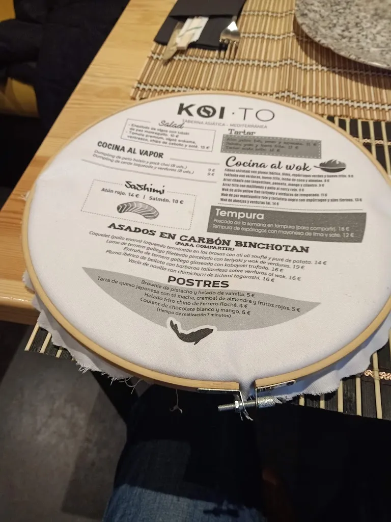 Menu_Koi-To Restaurante_Alcázar de San Juan_image_1