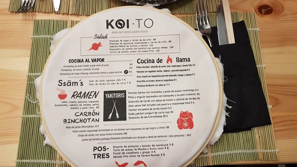 Menu_Koi-To Restaurante_Alcázar de San Juan_image_3