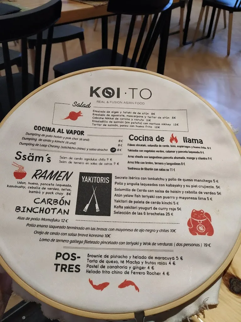 Menu_Koi-To Restaurante_Alcázar de San Juan_image_4
