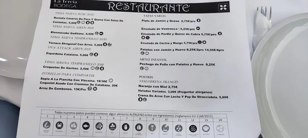 Menu_Bodega La Tercia_Alcázar de San Juan_image_4