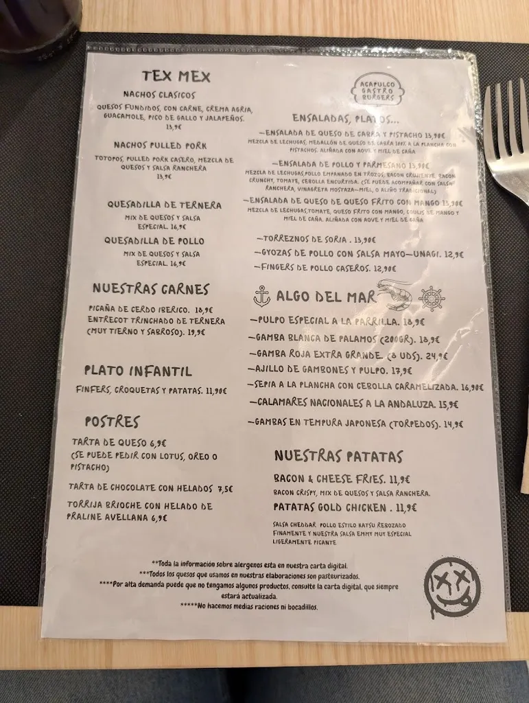 Menu_Acapulco Gastro Burgers_Alcázar de San Juan_image_4