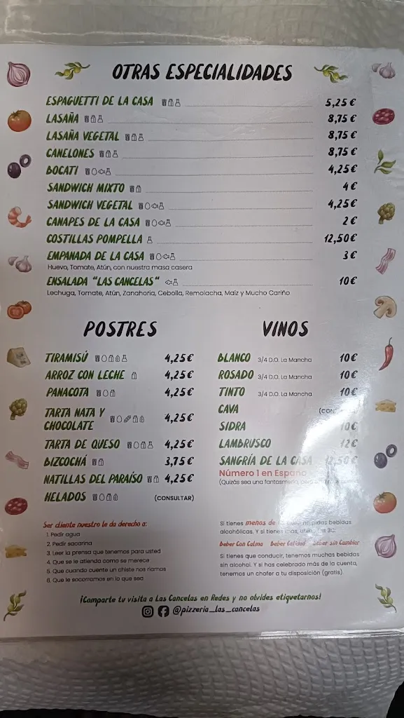 Menu_Pizzería Las Cancelas_Alcázar de San Juan_image_1