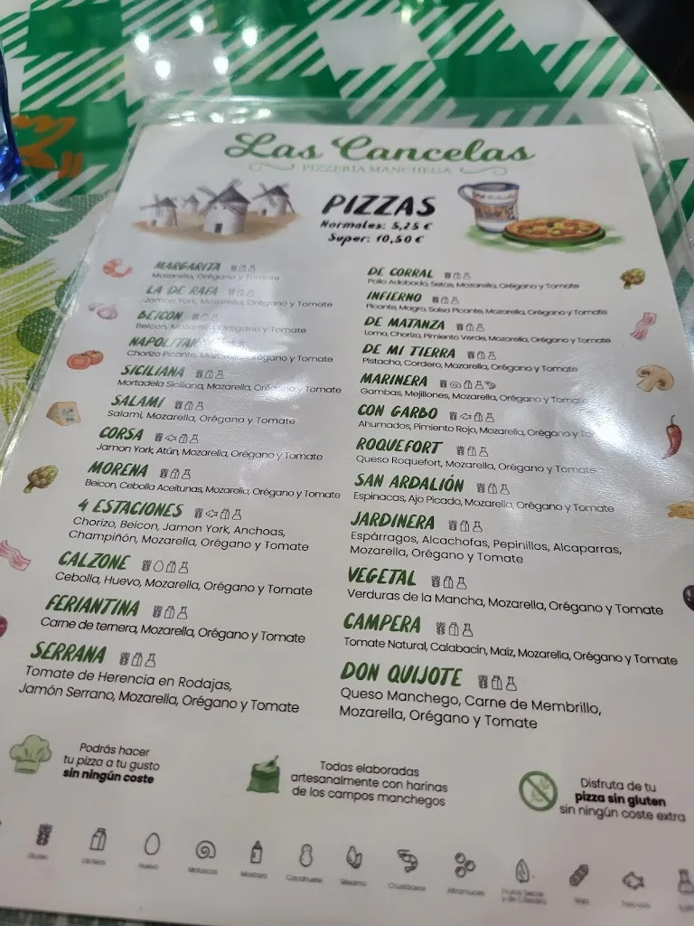 Menu_Pizzería Las Cancelas_Alcázar de San Juan_image_2
