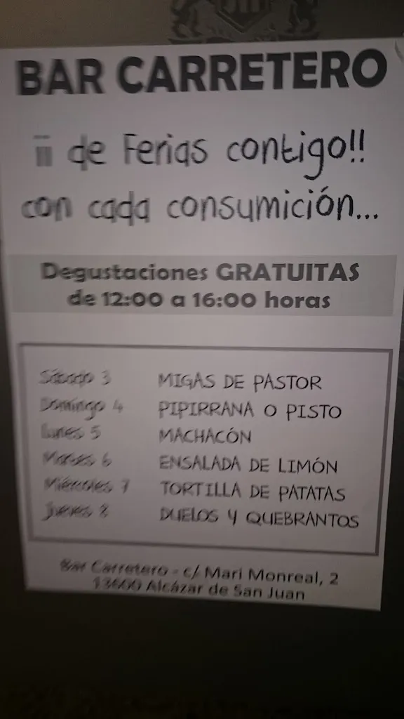 Menu_Carretero Bar Restaurante_Alcázar de San Juan_image_2