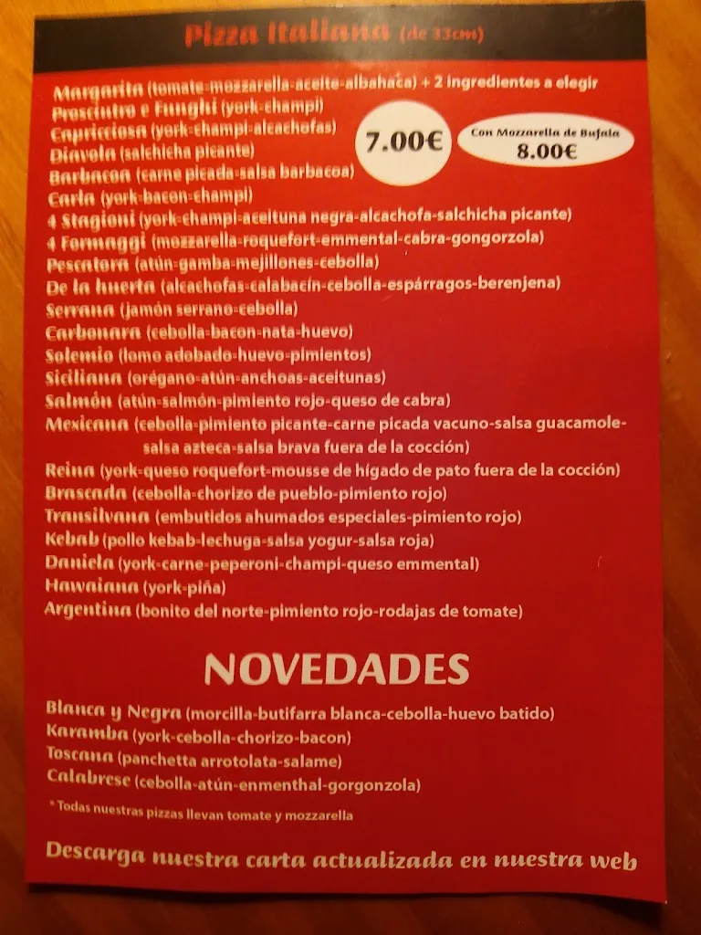Menu_Pizzería IL FORNO DE MATI_Alcázar de San Juan_image_3