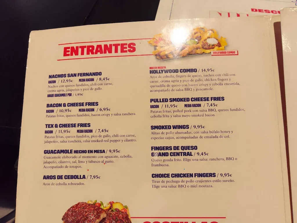 Menu_Foster's Hollywood_Alcázar de San Juan_image_1