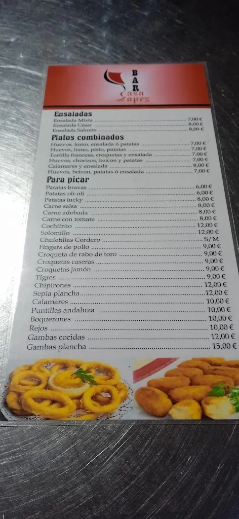 Menu_Bar restaurante CasaLópez_Caracuel de Calatrava_image_2