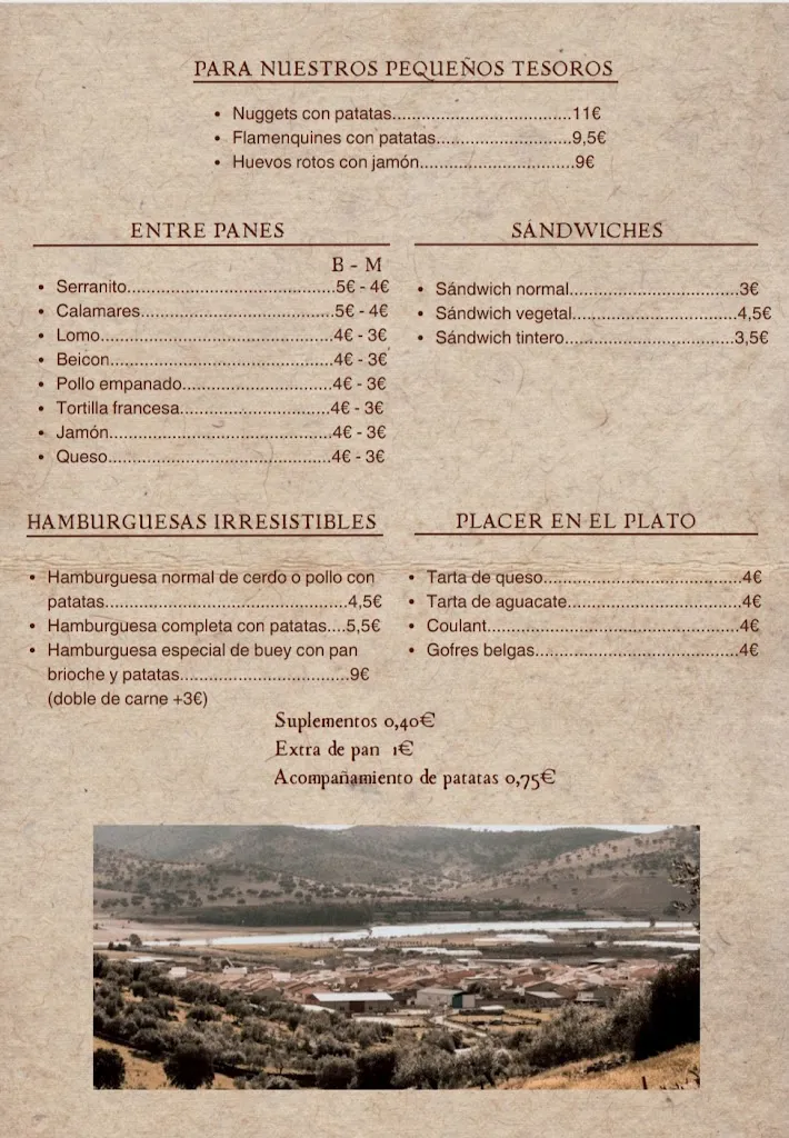 Menu_Bar Restaurante La Piscina Guadalmez_Guadalmez_image_2