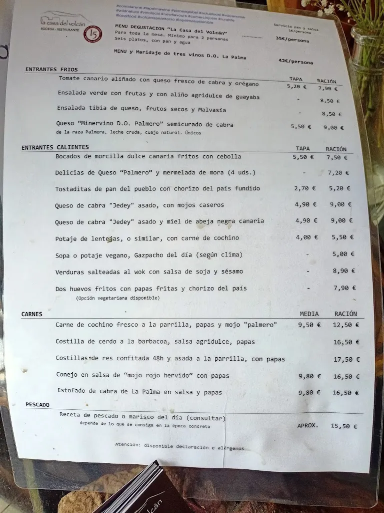Menu_La Casa del Volcán_Fuencaliente_image_4