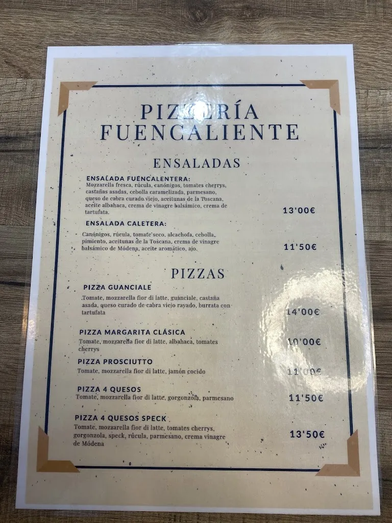 Menu_Pizzería Fuencaliente_Fuencaliente_image_1