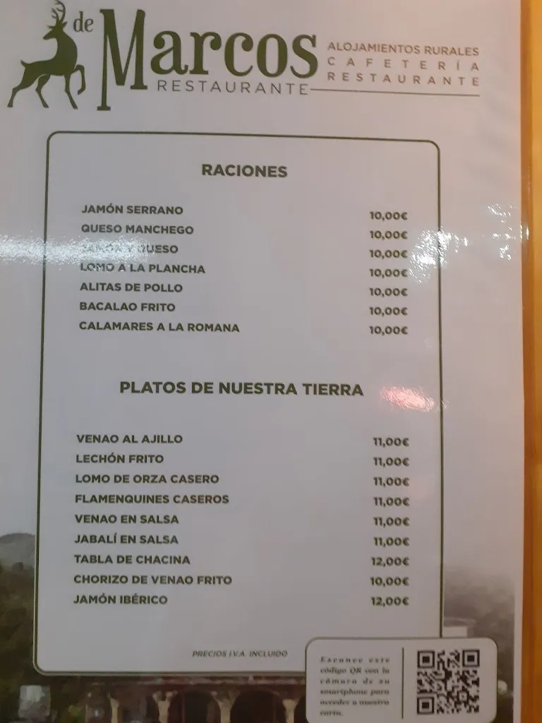 Menü_Restaurante de Marcos_Fuencaliente_Bild_3