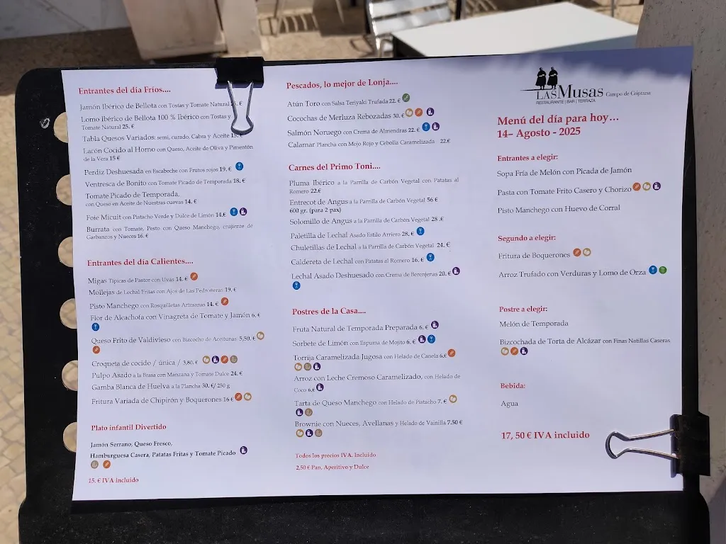 Menu_Restaurante Las Musas_Campo de Criptana_image_2