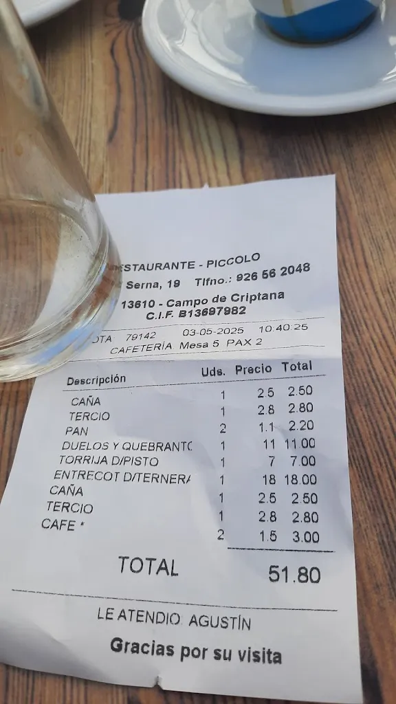 angeles aparicio_Restaurante Piccolo_Campo de Criptana_review