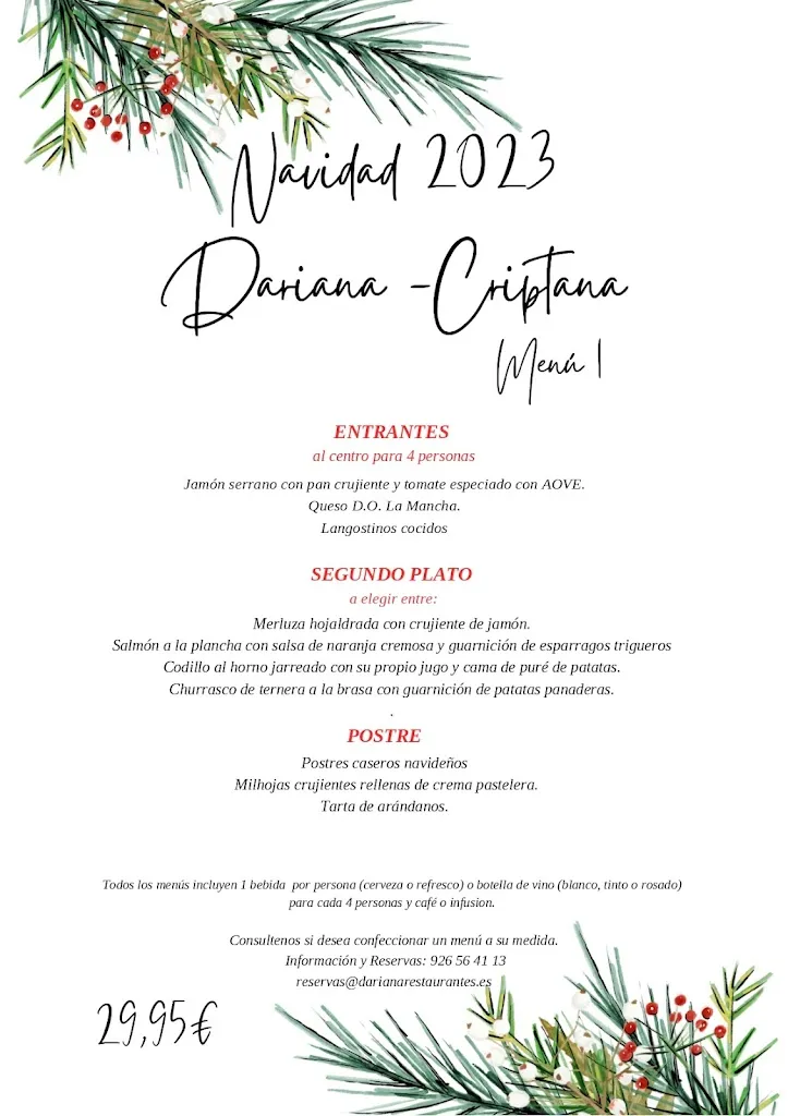 Menu_Restaurante Dariana Criptana_Campo de Criptana_image_4