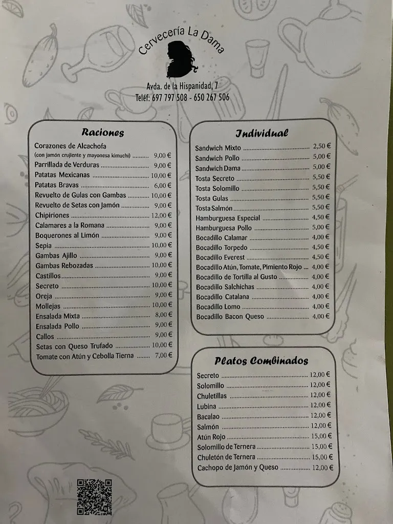 Menu_Cerveceria La Dama| Recomendado_Campo de Criptana_image_1