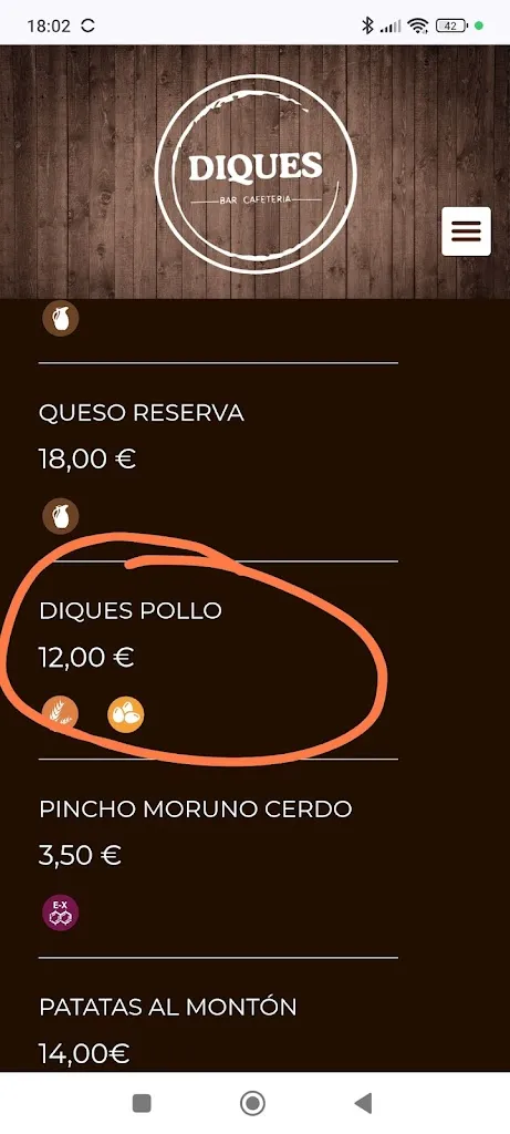 Menu_Bar Restaurante Diques_Campo de Criptana_image_4