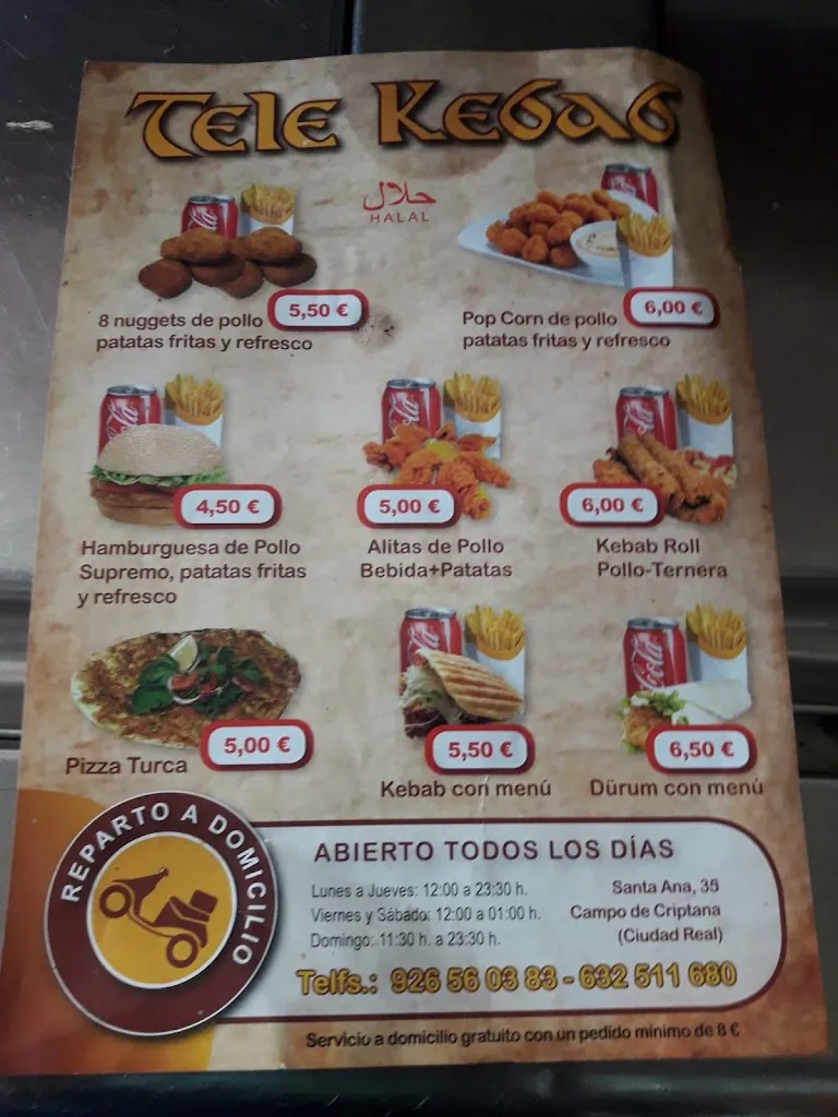 Menu_Tele kebab_Campo de Criptana_image_2