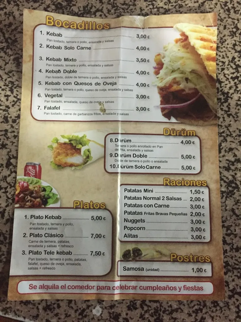 Menu_Tele kebab_Campo de Criptana_image_3