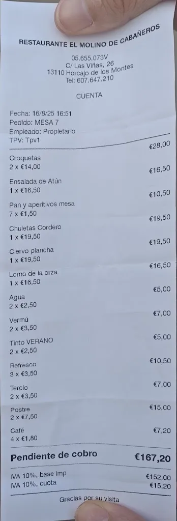 javi Martinez_Restaurante El Molino de Cabañeros_Horcajo de los Montes_recensione