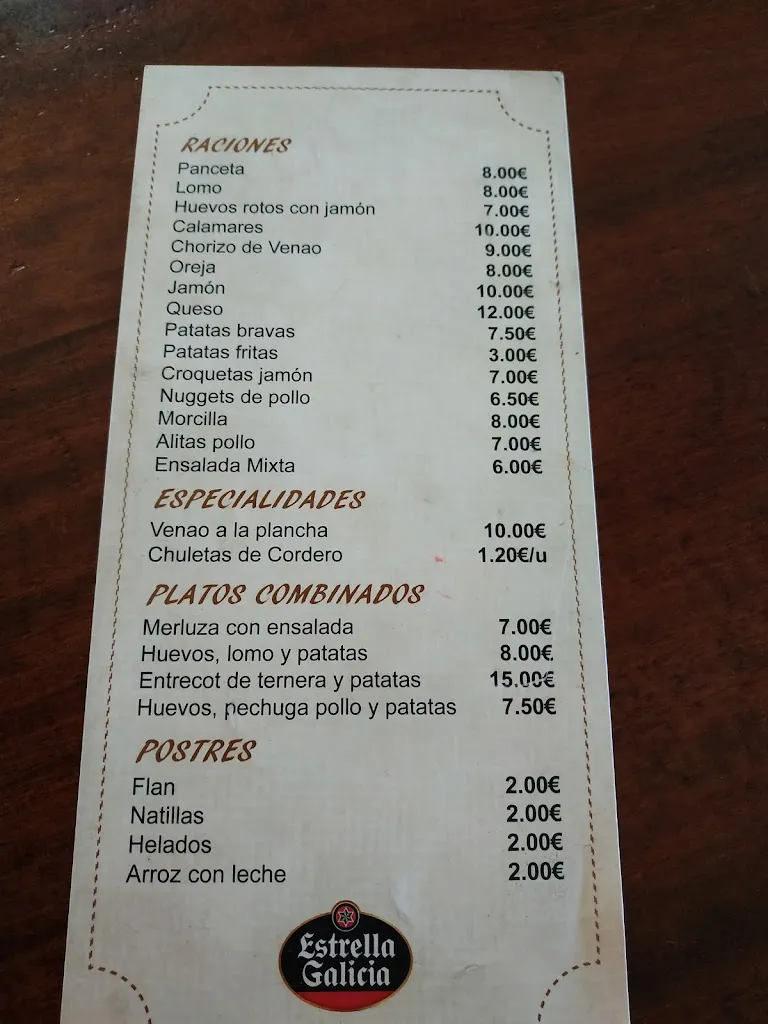 Menu_El Mirador_Horcajo de los Montes_image_1