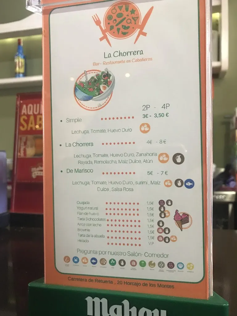 Menu_Bar Cafetería Las Vegas_Horcajo de los Montes_image_1