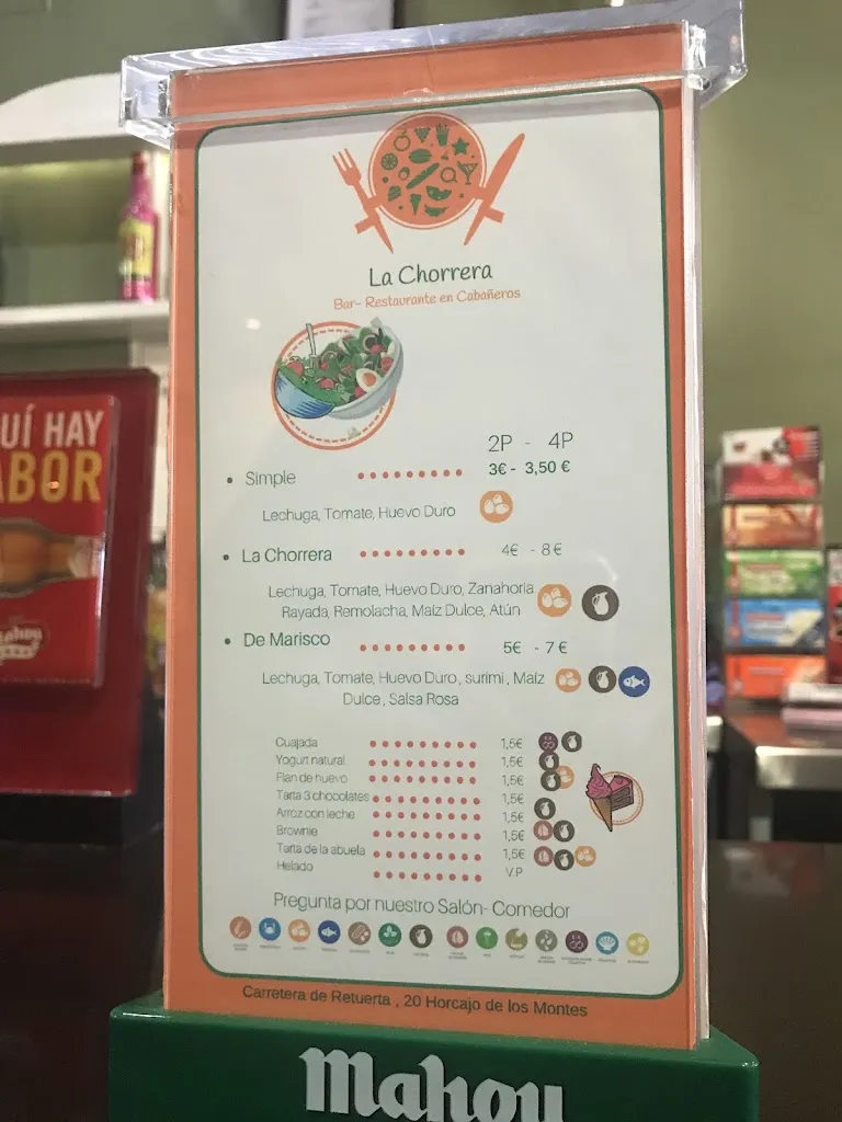 Menu_Bar Cafetería Las Vegas_Horcajo de los Montes_image_3