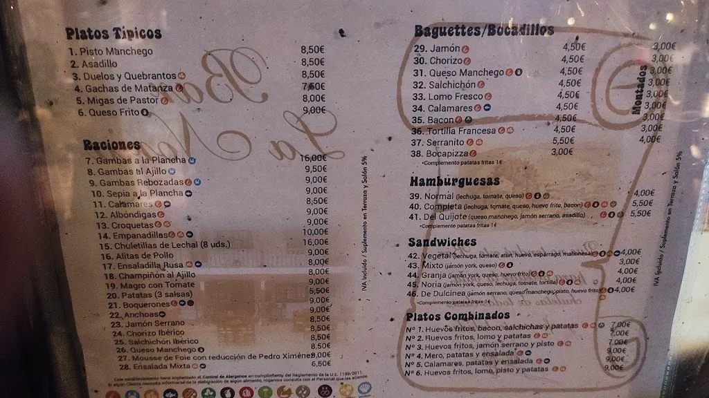 Menu_Bar la Noria_Labores Las_image_3