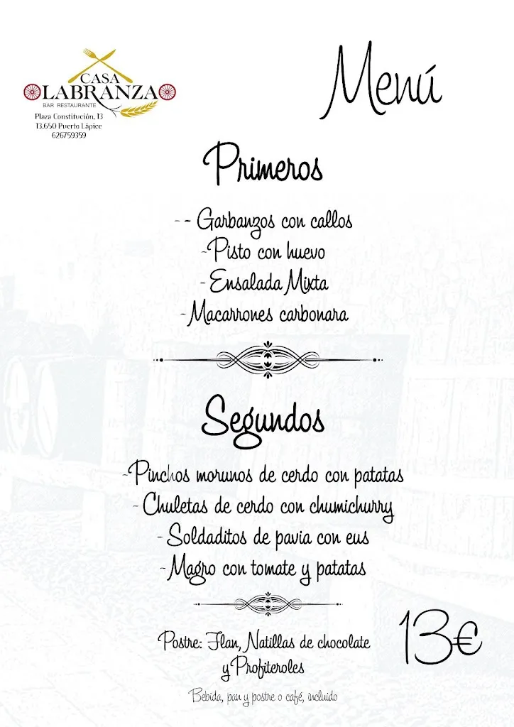 Menü_Casa Labranza_Labores Las_Bild_2